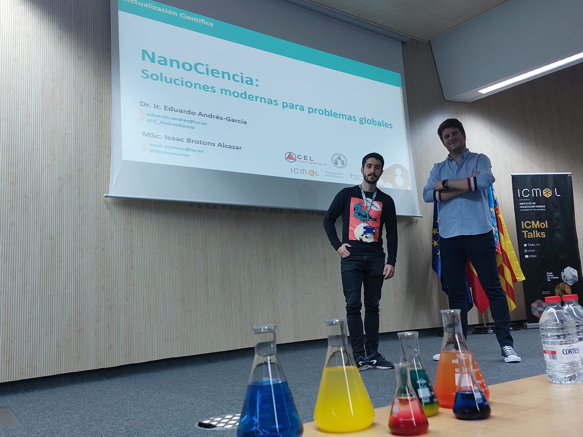 ICMol (@icmol_uv) on Twitter photo Ahora mismo en el <a href="/parccientificuv/">PCUV</a>.
Iniciamos la capacitación docente en #nanociencia con los investigadores del <a href="/ICMol_UV/">ICMol</a> <a href="/E_AndresGarcia/">Eduardo Andres-Garcia</a> e <a href="/BrotonsIsaac/">Isaac Brotons Alcázar</a>.
#tecnNanoinventum
<a href="/nanoinventum/">Nanoinventum</a> <a href="/FECYT_Ciencia/">FECYT</a> <a href="/festnano/">10alamenos9</a> Ahora mismo en el <a href="/parccientificuv/">PCUV</a>.
Iniciamos la capacitación docente en #nanociencia con los investigadores del <a href="/ICMol_UV/">ICMol</a> <a href="/E_AndresGarcia/">Eduardo Andres-Garcia</a> e <a href="/BrotonsIsaac/">Isaac Brotons Alcázar</a>.
#tecnNanoinventum
<a href="/nanoinventum/">Nanoinventum</a> <a href="/FECYT_Ciencia/">FECYT</a> <a href="/festnano/">10alamenos9</a>
