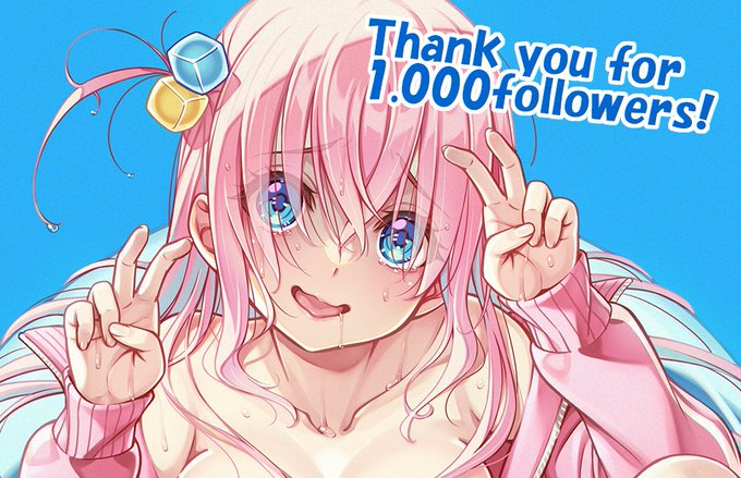 フォロワー1000人。ありがとうございますー! 