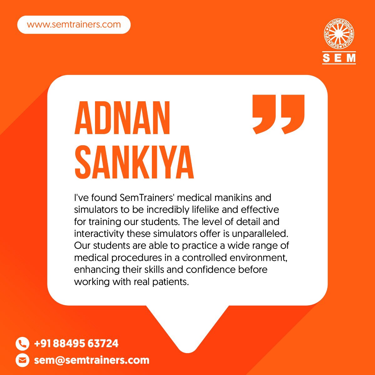 SemTrainers's tweet photo. Few testimonials from our users that makes us proud! ✨

#TrainingExcellence #MasteringMedicine #MedicalEducation #Anatomy #OrganTraining #HandsOnLearning #MedicalEducation #MedicalTraining #AnatomicalSets #ExploringAnatomy #TrainingJourney #MasteringMedicine #HandsOnExperience https://t.co/39kGgloGvi