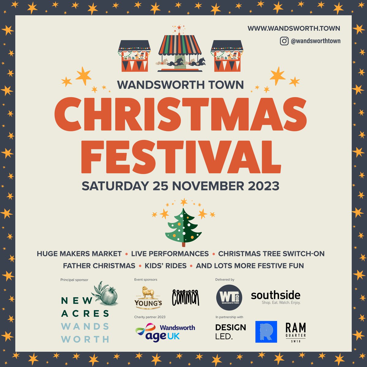 Ram Quarter’s Christmas Makers Market is back for 2023 – launching the Wandsworth Town Christmas Festival in style. Come to Bubbling Well Square at Ram Quarter from 10am on 25 November to enjoy festive entertainment for all, bespoke Christmas gifts, and great food and drink!