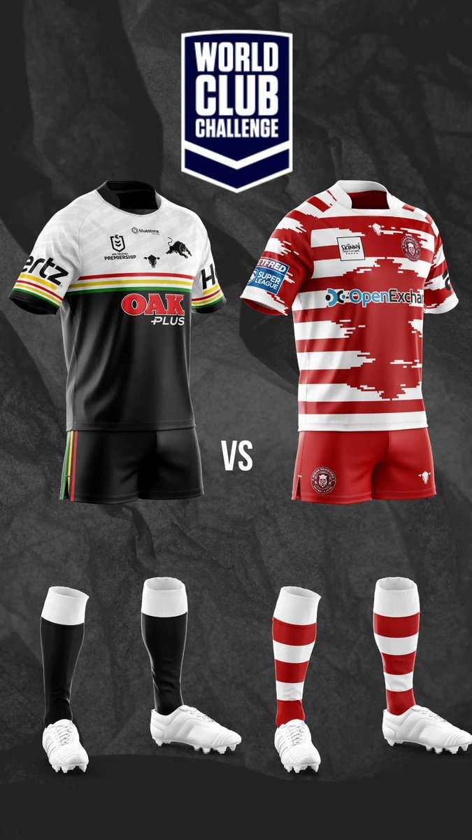 How about some stunning #concept kits from our designers 🤩

Featuring #HullFC, #WarringtonWolves, #StHelens and the 2024 World Club Challenge teams #PenrithPanthers and #WiganWarriors 🥰

Let us know your thoughts 🙂

#SuperLeague #NRL