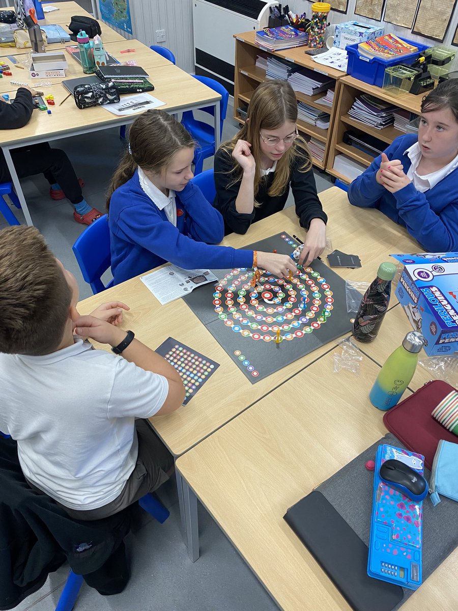 P5/6/7 have been testing out some of the maths games that shall soon be going in our new numeracy bags 👍