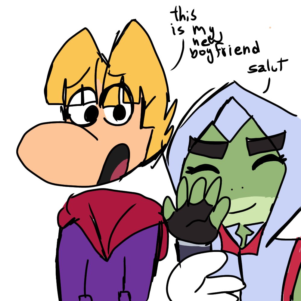 Userf001's tweet photo. Rayman introduces a bullfrog to his friends
#rayman #bullfrog #clrayfrog #rayfrog #CaptainLaserhawk https://t.co/pQwiDBQauu