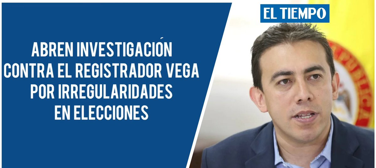 Jlmedina168's tweet photo. Abren investigación contra el Registrador Alexander Vega por cientos de irregularidades en elecciones regionales. 

Ya era hora!! 
https://t.co/RpweNiGRa1…
Compártanlo 👇🏻 https://t.co/HQH7MguRaR