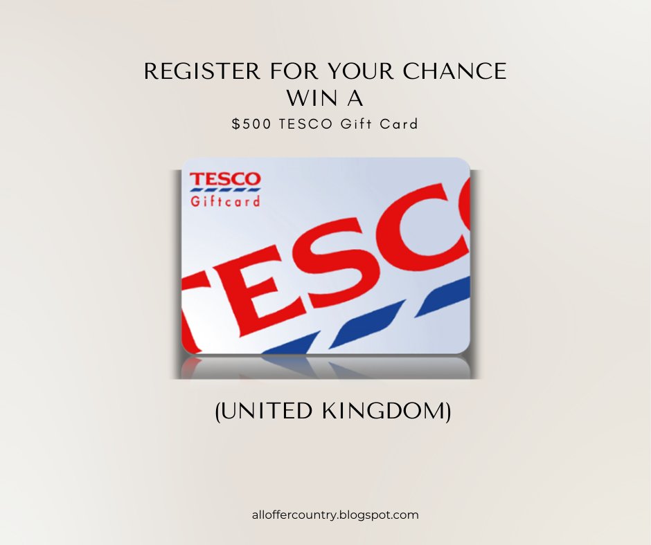 Tesco free gift cards are a convenient and versatile way to share the joy of shopping with your friends and loved ones. 
#UnitedKingdom #tescohalloween #giftideas #gifts 

Get your free card : shorturl.at/dkVY0