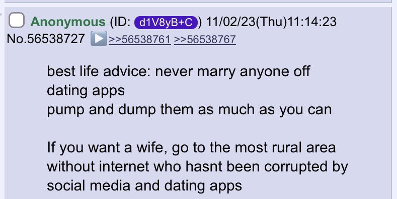 Anon’s life advice