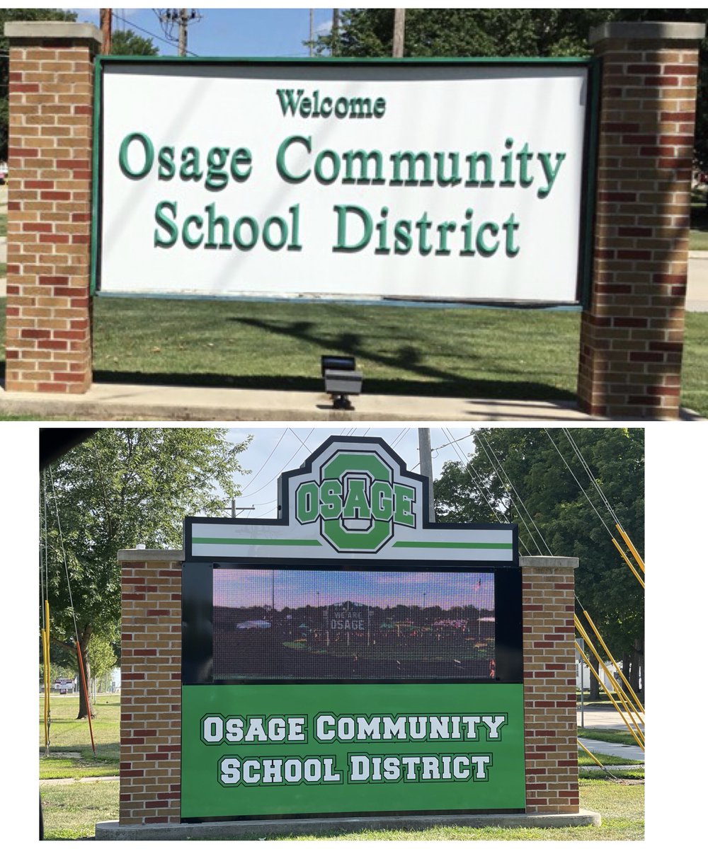 VarsityGroupDSM's tweet photo. Outdoor LED signs are an excellent way to communicate school news with your community! @OsageCSD
Contact Adam at adam@varsitygrp.com for all your outdoor Iowa LED needs!
#Osage #VarsityGrp #IowaSchools https://t.co/5QjFRqvvTZ
