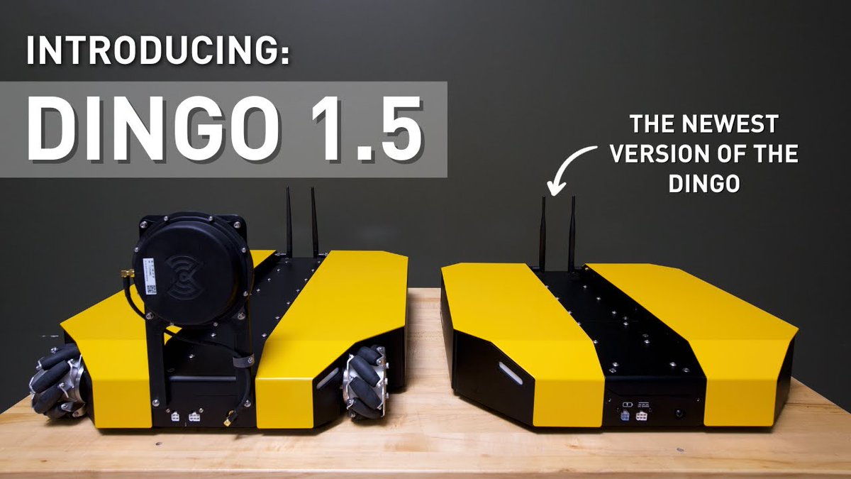 We are thrilled to introduce you to Dingo 1.5, the next generation of our popular indoor research platform. Equipped with improved hardware and software updates, the Dingo 1.5 is ready to take on even more challenging tasks with ease: bit.ly/3Qlo8wc