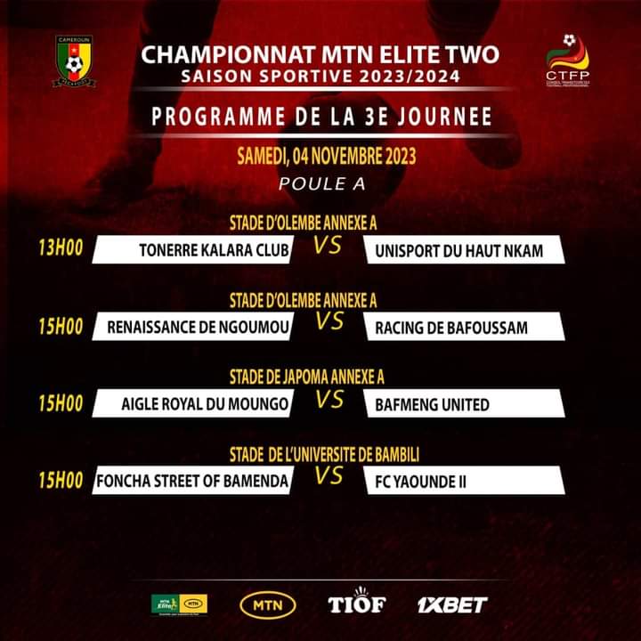 RACING_TPO's tweet photo. All eyes on saturday clash against RENAISSANCE de Ngoumou 💪🏿
#Yaounde, are you ready to show us some love and support? ❤️🤍😊
See you on saturday afternoon 🫡
#SaturdayFootballFever #RENRAC #MTNELITETWO23_24 #WeAreTPO 🔴⚪ https://t.co/wyjq275bHr