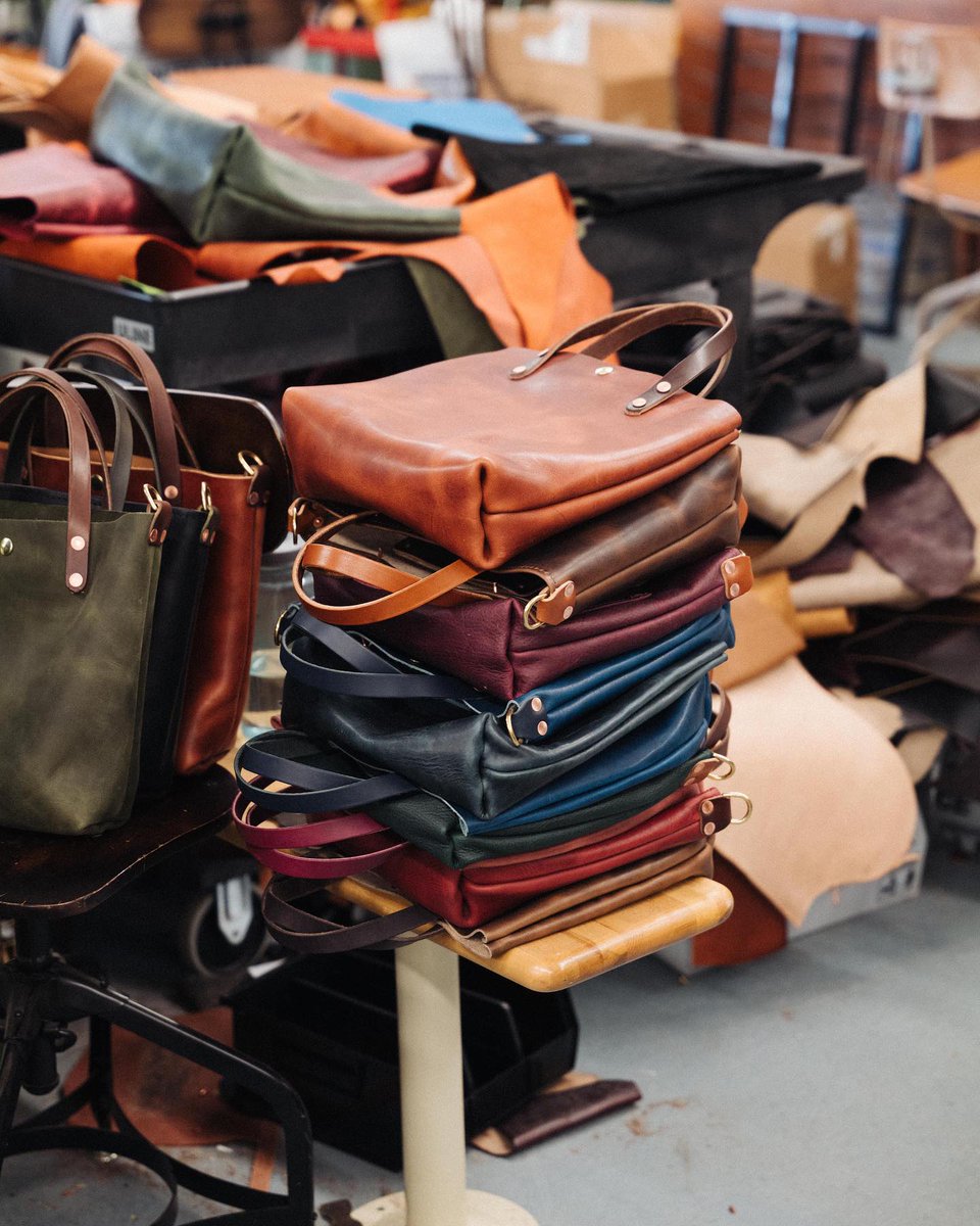 From start to finish, a KMM &amp; Co. bag is made in a production space at MET. Their mini totes make a great holiday gift!