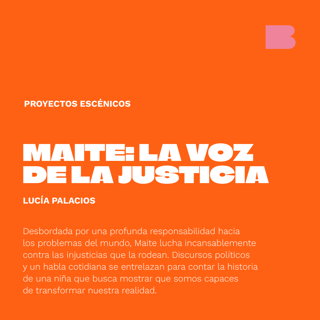 Estxs son lxs ganadores de las Convocatorias Especiales 💥

Lucía Palacios (Bs. As. 1999) es actriz, cantante y licenciada en Actuación (UNA). Es una de lxs 7 ganadorxs de la convocatoria Proyectos Escénicos con Maite: La voz de la justicia.

¡Felicitaciones! 🎭 #LaBienal10Años