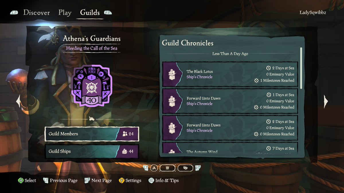 It’s been a great G&amp;G week! Hit our first distinction with the guild, got 3 ancient skellies, and got the Shrouded Ghost! <a href="/SeaOfThieves/">Sea of Thieves</a> <a href="/LukeVonDoom/">LukeVonDoom</a> <a href="/Admiral__Henry/">𝑨𝒅𝒎𝒊𝒓𝒂𝒍 𝑯𝒆𝒏𝒓𝒚 ⚔️</a> <a href="/AthenaGuardians/">Athena’s Guardians</a> #SoT #SeaOfThieves #AthenasGuardians #SoTGuild #xbox
