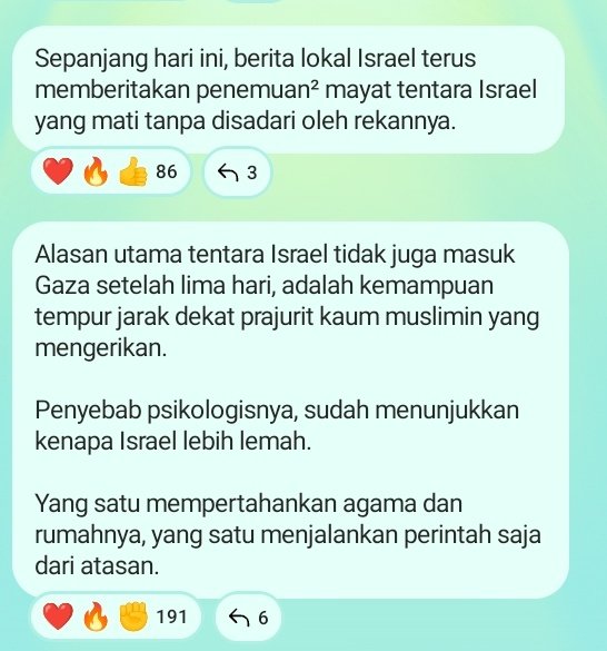🍉 = mempertahankan agama dan rumahnya 
🇮🇱 = menjalankan perintah dari atasan 

#FreePalestineFromZionist 
#StopGazaGenocide