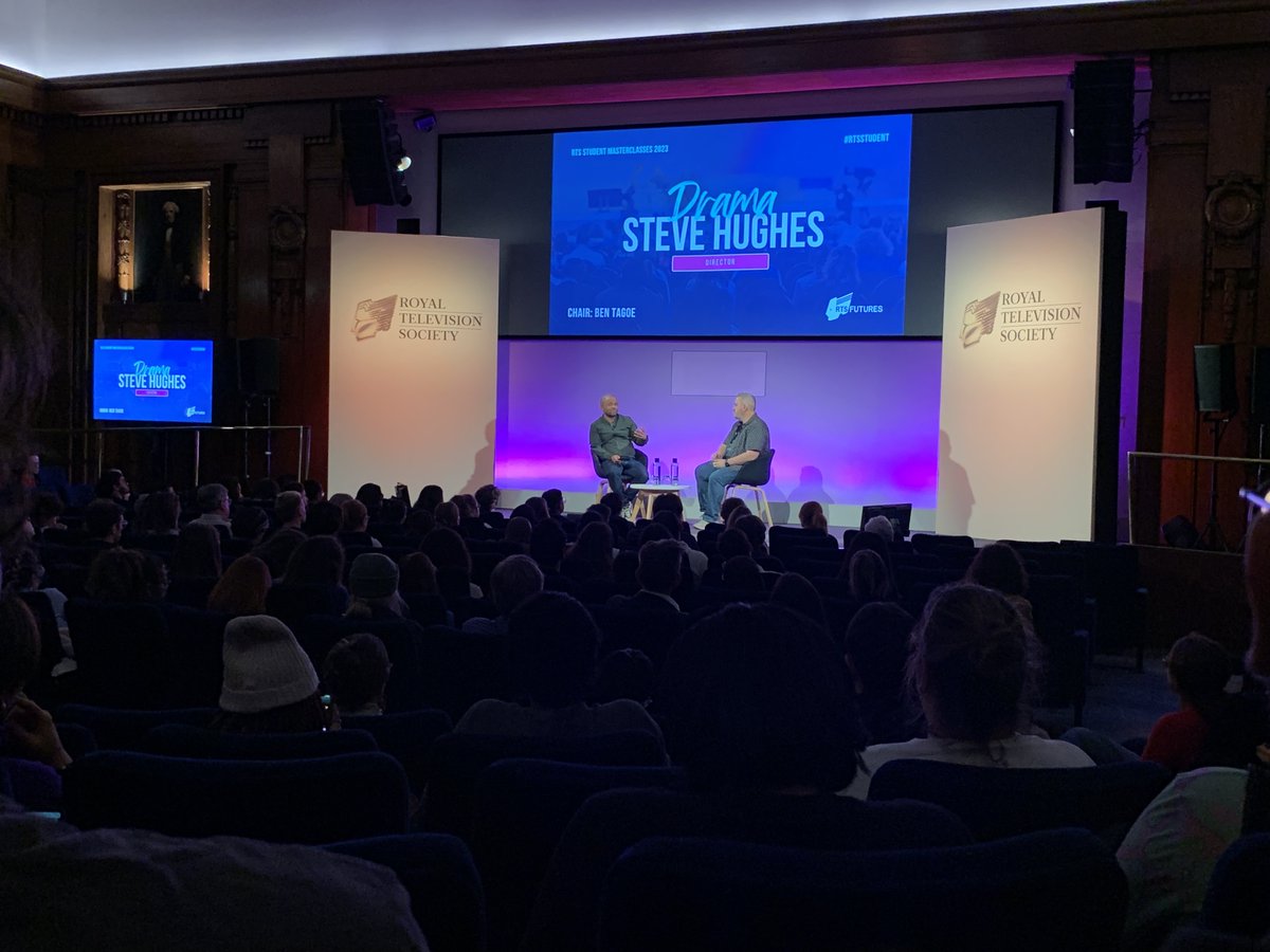 RTS_media's tweet photo. In our third session, Director Steve Hughes (@moviegoblin) spoke to screenwriter and playwright @BTagoe17 about directing drama, working with actors and how to get your films seen.

A 🧵of our top takeaways... #RTSStudent https://t.co/RNhC0tHVMR