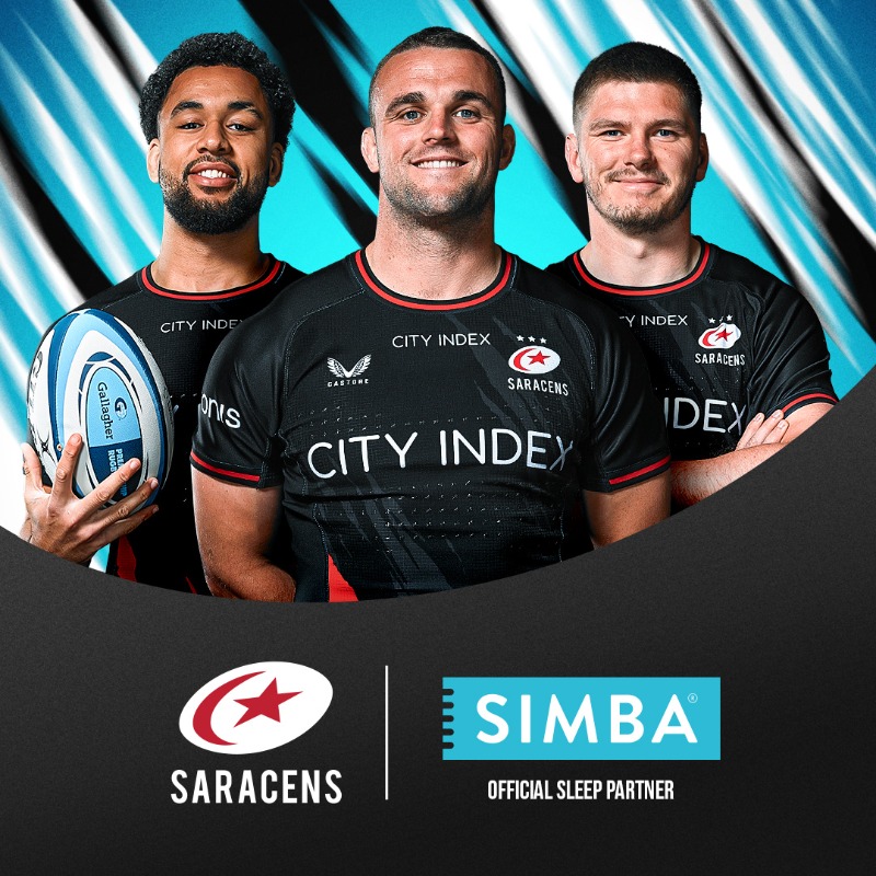 Saracens's tweet photo. Saracens 🤝 @SimbaSleep.
We're delighted to confirm the renewal with Simba as our Official Performance Sleep Partner.
Full Story 👇
#YourSaracens💫 | #SimbaSleep