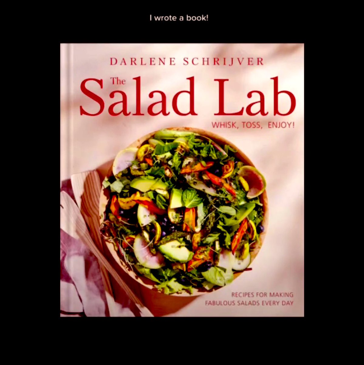 I DID IT! Pre-Order The Salad Lab Whisk Toss Enjoy Cookbook, simonandschuster.com/books/The-Sala… or go to thesaladlab.net Tremendous gratitude for your continued follows, likes, comments and love, this book is for you! Please spread the word with a comment, share or repost. 🥗🧪💕