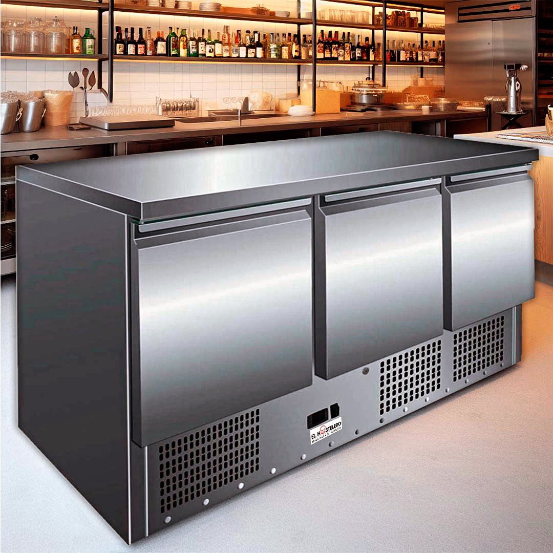 💥Mesa refrigerada 3 puertas marca El Hostelero.

🔗 elhostelero.com/mesas-refriger…