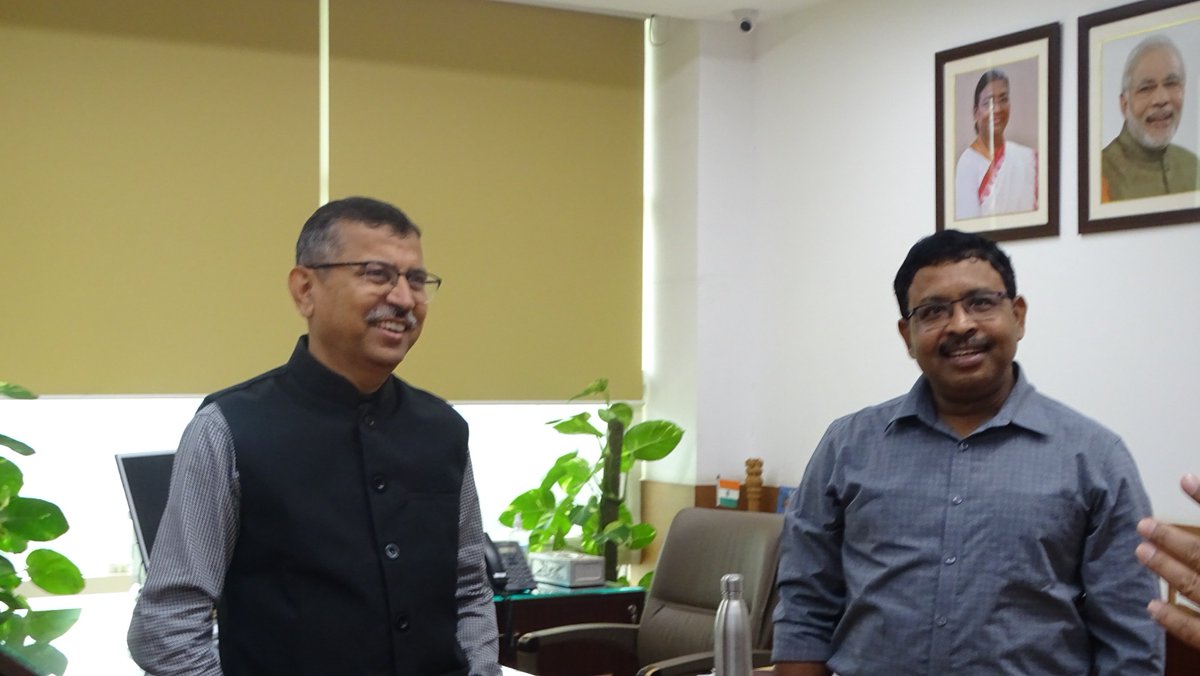 National Institute of Disaster Management (@nidmmhaindia) on Twitter photo An insightful meeting with Dr. Indrajit Pal, Associate Professor and Chair of Disaster Preparedness and Mitigation at the Asian Institute of Technology, Thailand. Discussing strategies for a safer and more resilient future.
<a href="/rratnoo/">Rajendra Ratnoo IAS</a>
#DisasterManagement An insightful meeting with Dr. Indrajit Pal, Associate Professor and Chair of Disaster Preparedness and Mitigation at the Asian Institute of Technology, Thailand. Discussing strategies for a safer and more resilient future.
<a href="/rratnoo/">Rajendra Ratnoo IAS</a>
#DisasterManagement