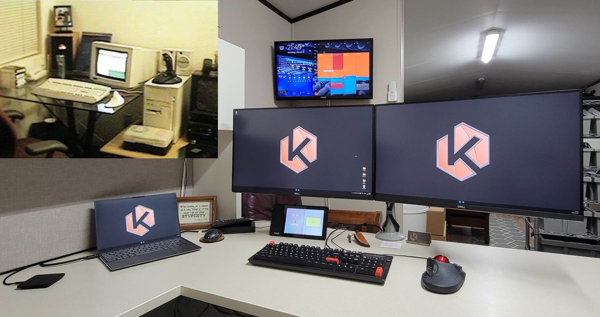 krusotech's tweet photo. @LinusTech 1997 (age 17, and had just earned my first CompTIA A+ certification) vs. 2023 (age 44, now retired from the military and running my own IT business).  Roast away. https://t.co/zGiHikbuWF