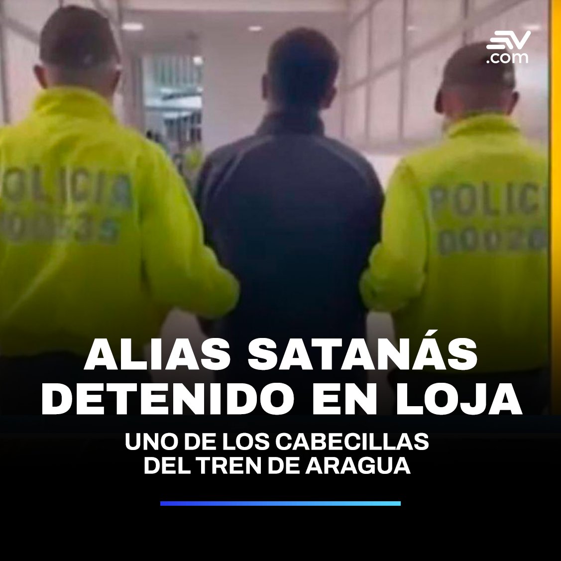 EcuavisaInforma's tweet photo. 📌 Uno de los integrantes del #TrenDeAragua más conocido como Satanás, fue detenido en #Loja y será entregado a las autoridades colombianas, informó el ministro del Interior, Juan Zapata.

Más detalles 📲 https://t.co/J280ibr5q8 https://t.co/ukb5LJxpDX