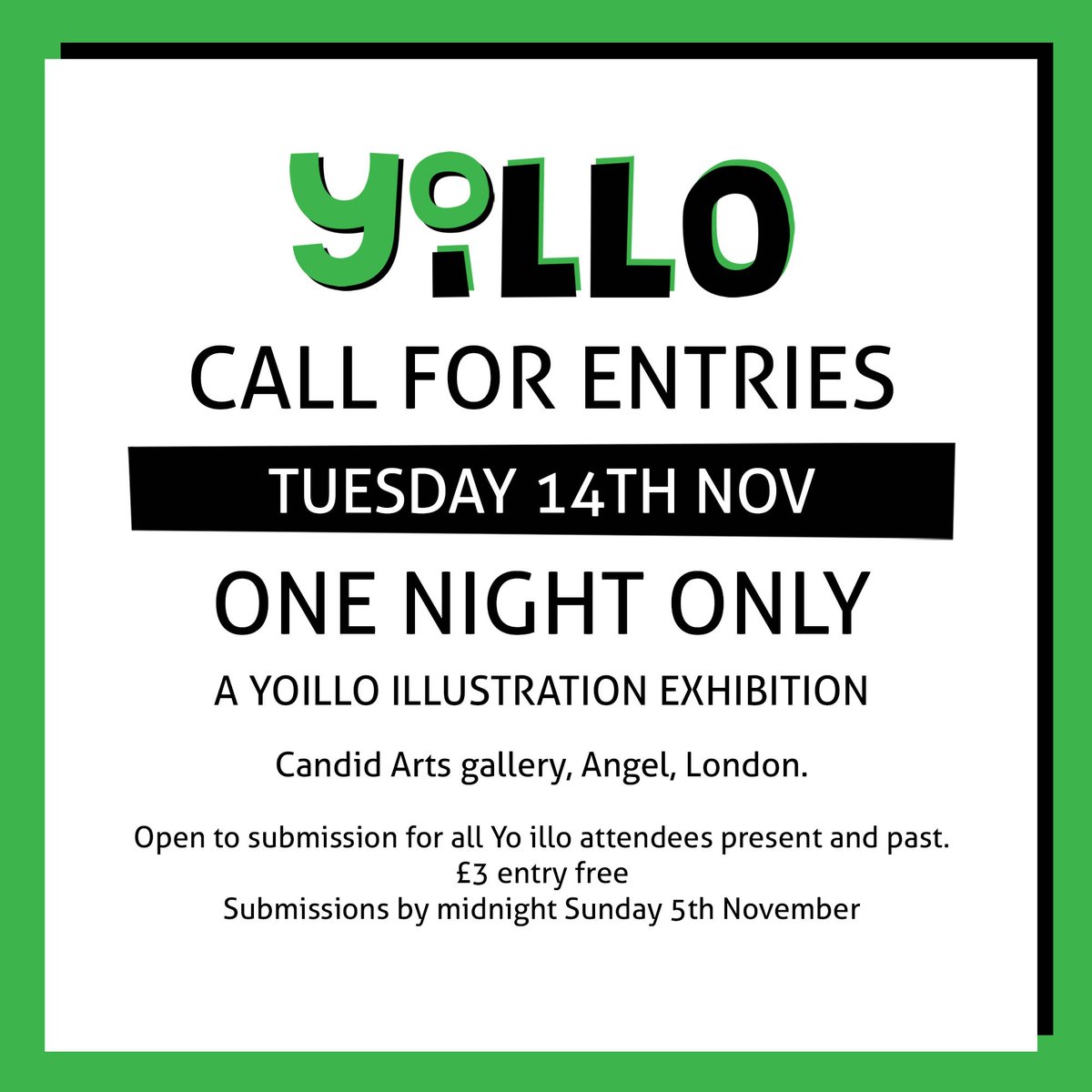 We're having an illustration exhibition, and you're invited to join. Check out the details here >> yoillo.carrd.co