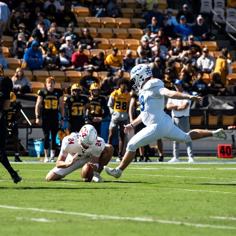 HBCUSports1's tweet photo. Tennessee State University (K) Jimmy Lowery has hit 10 field goals in a row https://t.co/msBL9y59ax