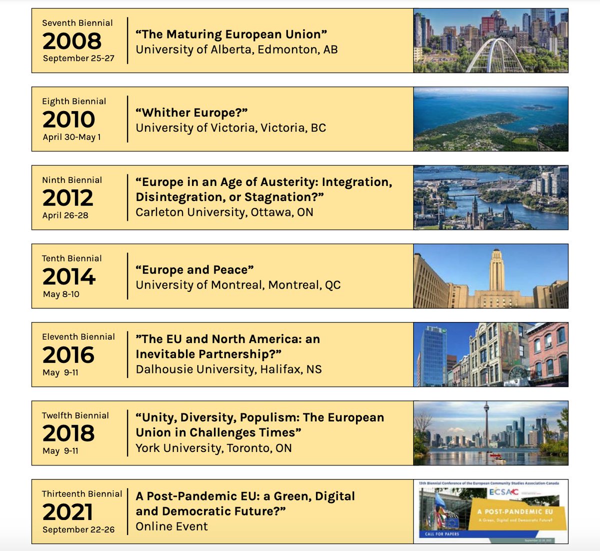 ECSA-C (@ecsa_c) on Twitter photo <a href="/ECSA_C/">ECSA-C</a> invites Europeanists to Ottawa May 2024 to address Europe in the new post-war era ecsa-c.ca/biennial-2024 deadline Dec. 1
Read about ECSA-C & past Biennials shorturl.at/joqx7
<a href="/eustudies/">EUSA</a> <a href="/UACES/">UACES</a> <a href="/YRN_Europe/">Young Researchers Network (YRN)</a> @CERESMunk <a href="/CERIUdeM/">CÉRIUM</a> <a href="/Cen4EUStudies/">Centre for European Studies, Carleton U</a> <a href="/JMCMontreal/">Jean Monnet Montréal</a> <a href="/BIG_UVic/">Borders in Globalization Lab</a> <a href="/ECSA_C/">ECSA-C</a> invites Europeanists to Ottawa May 2024 to address Europe in the new post-war era ecsa-c.ca/biennial-2024 deadline Dec. 1
Read about ECSA-C & past Biennials shorturl.at/joqx7
<a href="/eustudies/">EUSA</a> <a href="/UACES/">UACES</a> <a href="/YRN_Europe/">Young Researchers Network (YRN)</a> @CERESMunk <a href="/CERIUdeM/">CÉRIUM</a> <a href="/Cen4EUStudies/">Centre for European Studies, Carleton U</a> <a href="/JMCMontreal/">Jean Monnet Montréal</a> <a href="/BIG_UVic/">Borders in Globalization Lab</a>