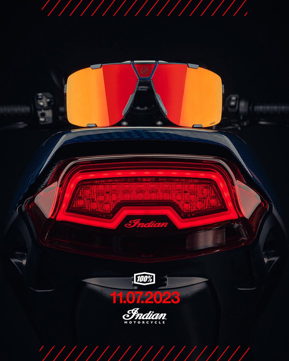 ride100percent's tweet image. A bold collaboration by two influential American brands.
Full #IndianMotorcycle lineup launching 11.07.2023
@IndianMotocycle x @Ride100Percent
#Ride100Percent