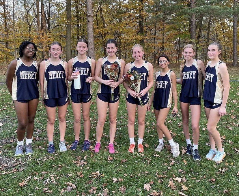 mercy_athletics's tweet photo. Mercy’s Cross Country team headed to All Catholics TODAY! 
Good luck ladies 💙
#mercymagic https://t.co/DL1RpwLmZd