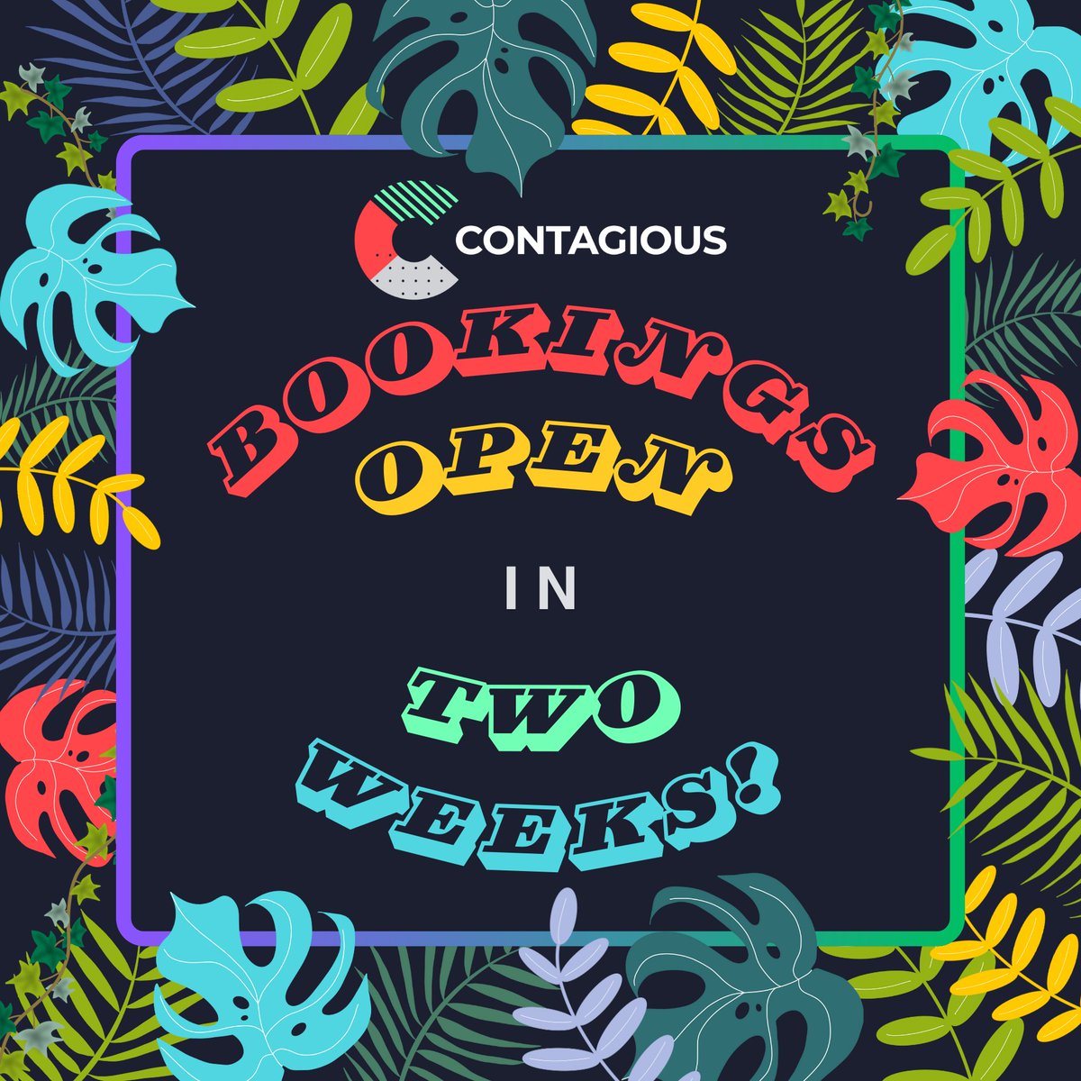 ContagiousCamps's tweet photo. BOOKINGS OPEN TWO WEEKS TODAY!!  We will be posting more details on teaching soon, but for now, swipe for the dates and venues! #contagious2024 https://t.co/SRcVRe0RFX