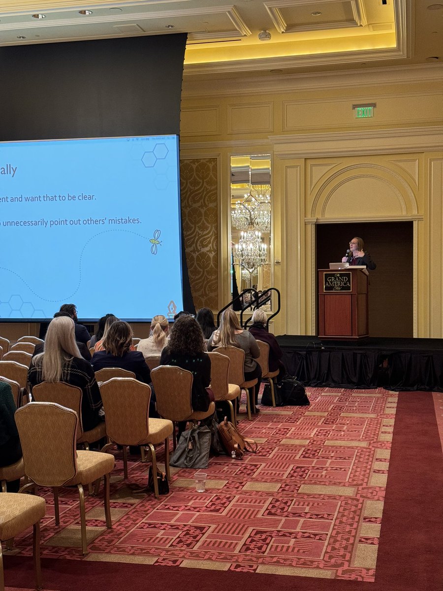 “Sorry, am I apologizing too much?” Paige Frame of #McKinnonMulherin teaches tips to stop apologizing for taking up space. #ATHENASLC