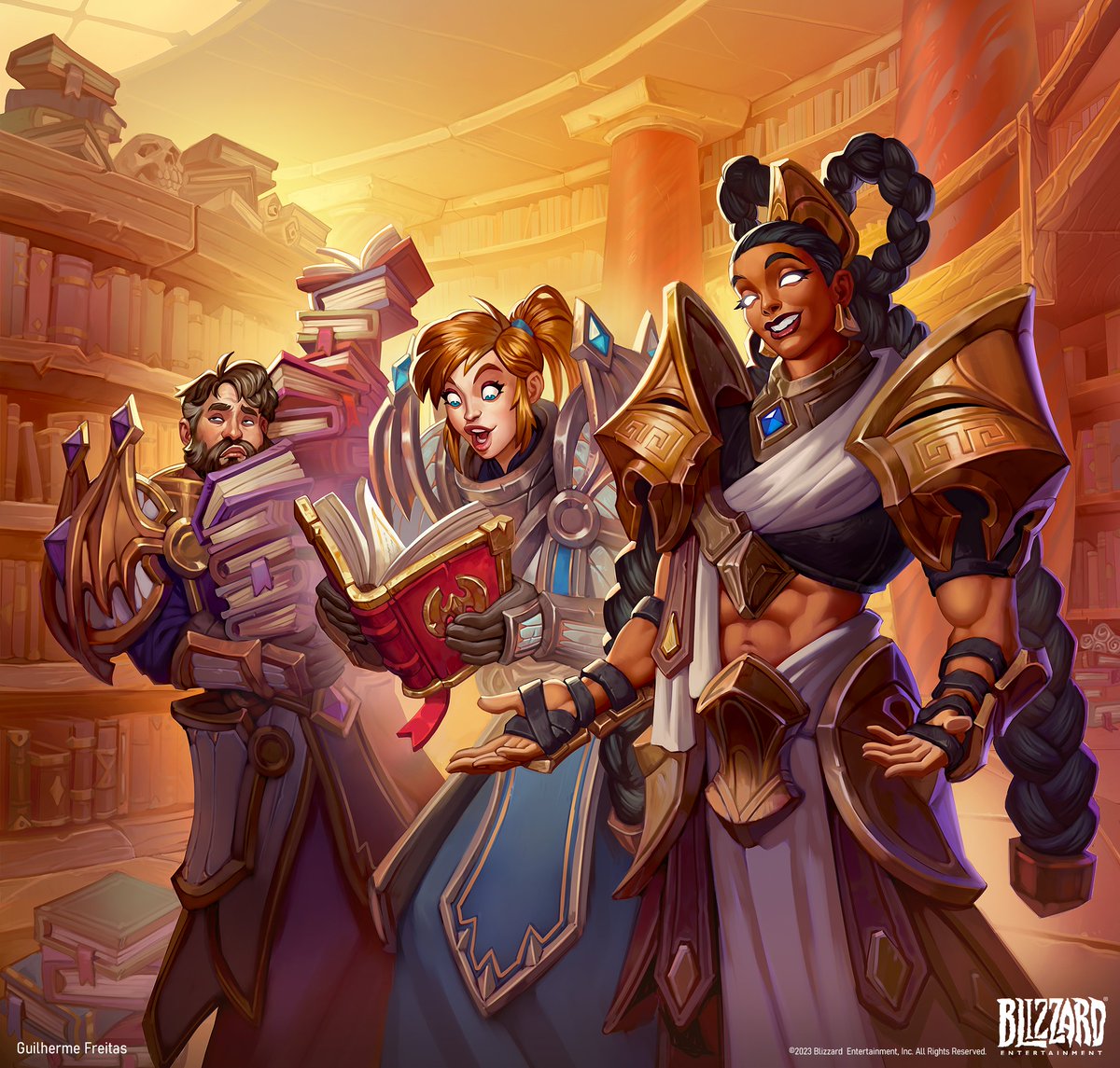CanalBrushRush's tweet photo. 🥹 Mais uma para Hearthstone aí turma! Nunca desenhei tanta armadura e livro junto kkkk
Direção de Arte: Lea Faske https://t.co/dVDbuUHXIr