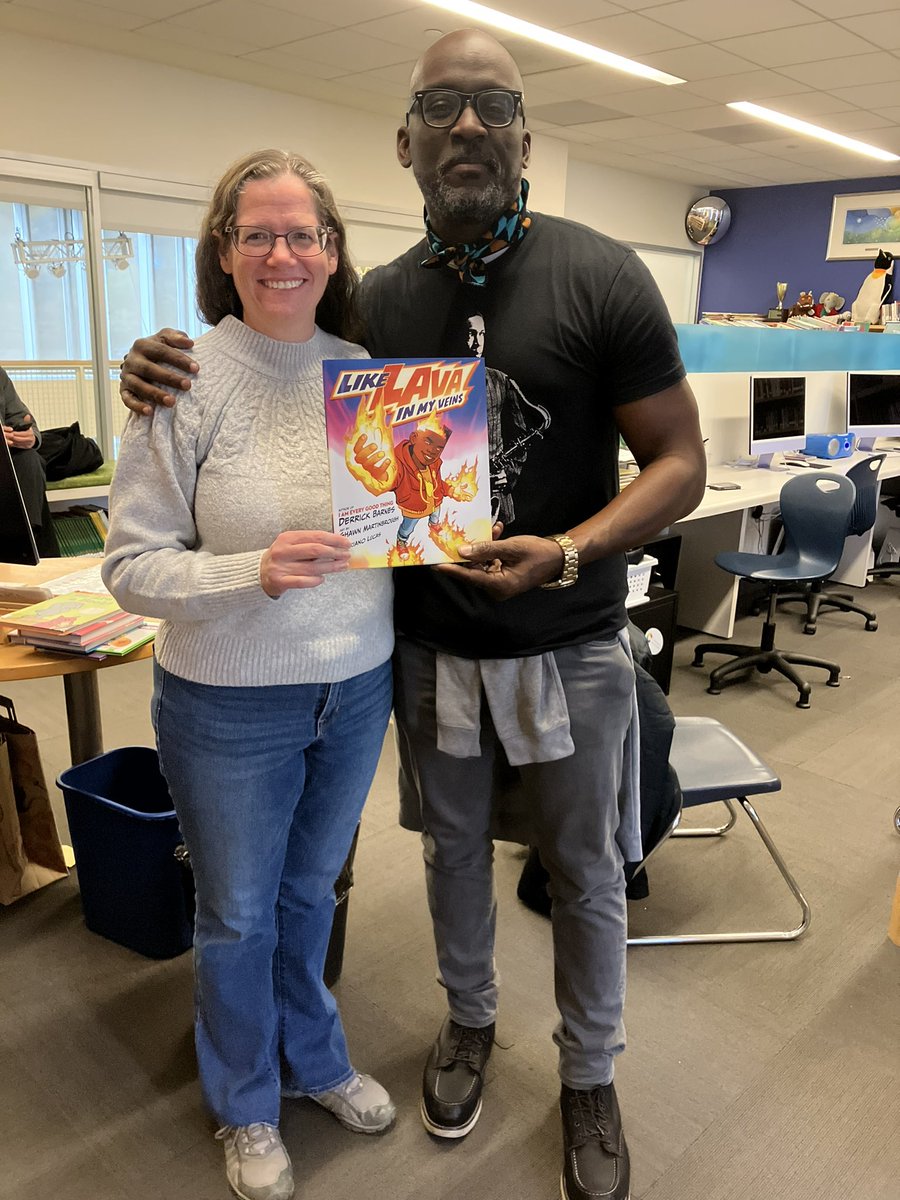 We were so honored to have author Derrick Barnes visit <a href="/ChiaravalleOrg/">Chiaravalle</a> yesterday! His new book Like Lava in my Veins is awesome and the kids LOVED it. 🥰  🌋 @thebookstall @authorderrickbarnes <a href="/penguinkids/">Penguin Kids</a> <a href="/PenguinBooks/">Penguin Books</a>