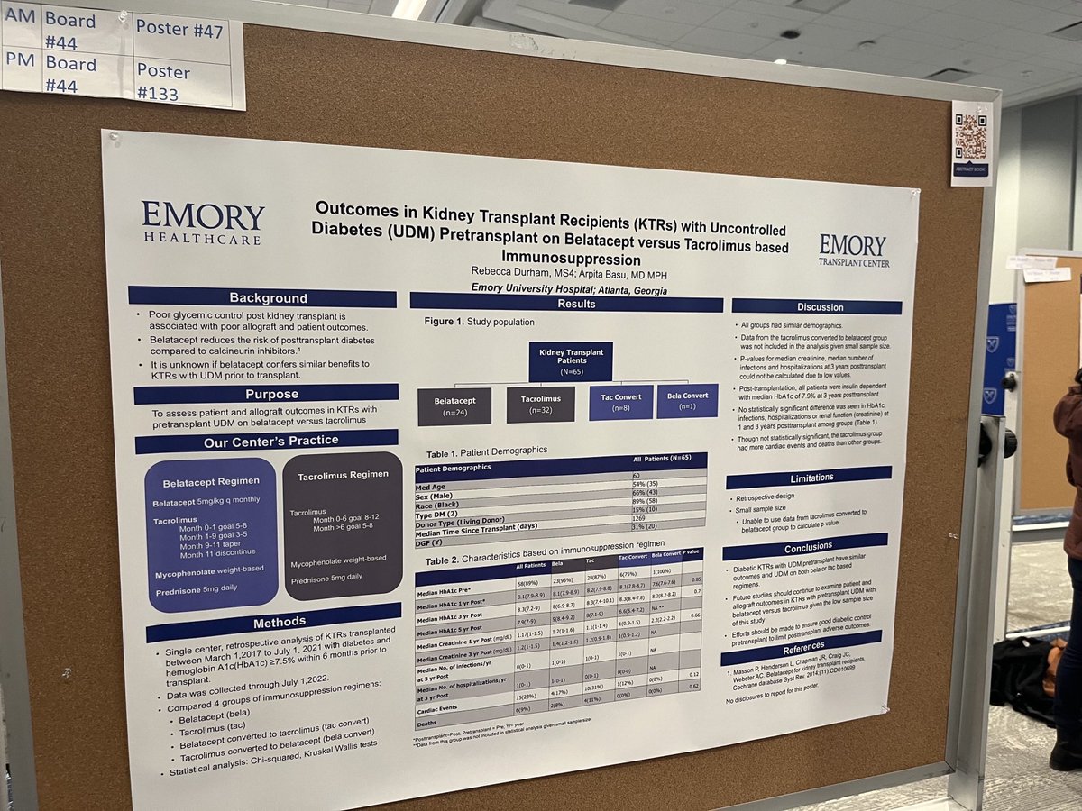 Arpita Basu (@arpitabasu_) on Twitter photo Poster Abstract by <a href="/EmoryUniversity/">Emory University</a> MS4 Rebecca Durham for Department of Medicine Research Day. Stop by to say hello👋🏽 Poster Abstract by <a href="/EmoryUniversity/">Emory University</a> MS4 Rebecca Durham for Department of Medicine Research Day. Stop by to say hello👋🏽