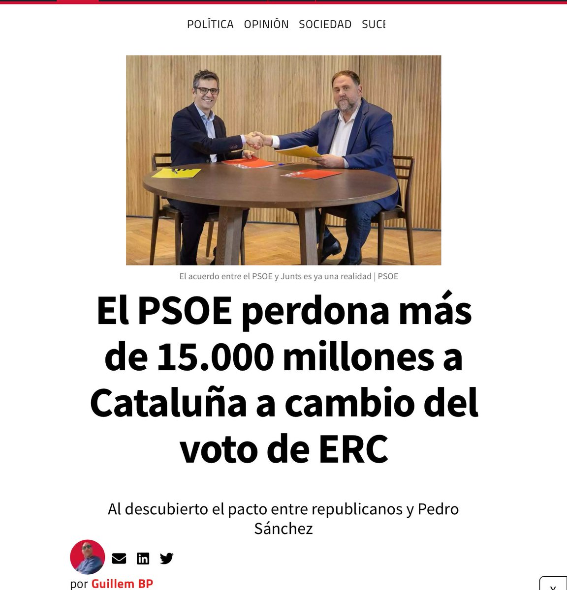 15.000 millones.  Mas que todo el presupuesto anual de Castilla y León.  La igualdad según el <a href="/PSOE_CyL/">PSOE Castilla y León</a> 
La Moncloa tenía un precio