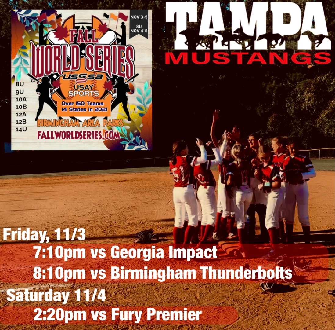 TpaMustangs2013's tweet photo. Tampa Mustangs littles are ready to bring the heat to Birmingham Alabama this weekend.  Travel to play the best in the east! https://t.co/l7lljy74Bs