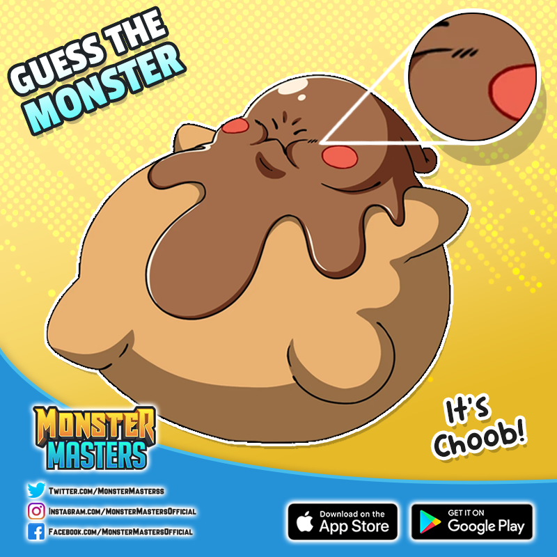It's Choob! Did you guess it? Let us know in comments!

#monstermasters #mobilegames #anime #fakemon #pokemon #gaming #games #gameplay #iosgames #androidgames #freetoplay #gamedesign #indiegames #twitch #mobilegaming #monsterbattles
