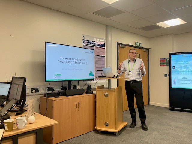 As part of the visit by Dr Vin Diwakar, Dr John Tansley provided a fantastic overview of the important link between Patient Safety and Improvement. 

To find out more please contact the Improvement Faculty