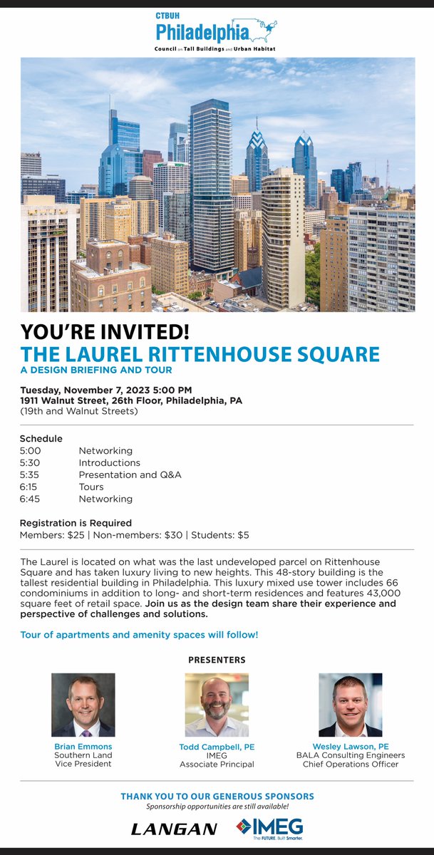 Panelists confirmed!
Registration: ctbuh.org/events/philade…
@CTBUH