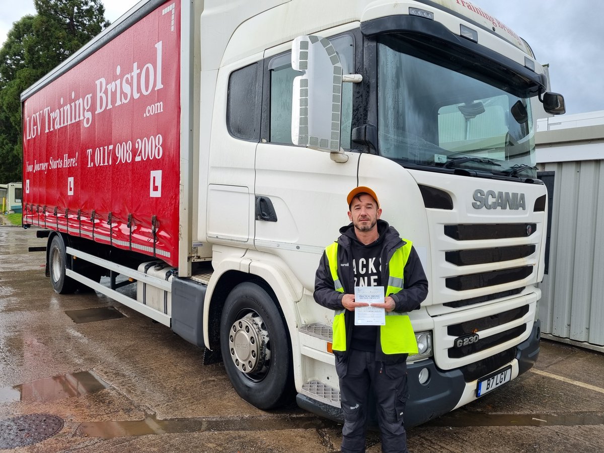 Congratulations to Dean on passing his LGV Cat.C driving test today. First time and with a clean sheet. Well done. Keep up the safe driving. We wish you all the very best for the future! LGVTrainingBristol.com #YourJourneyStartsHere
