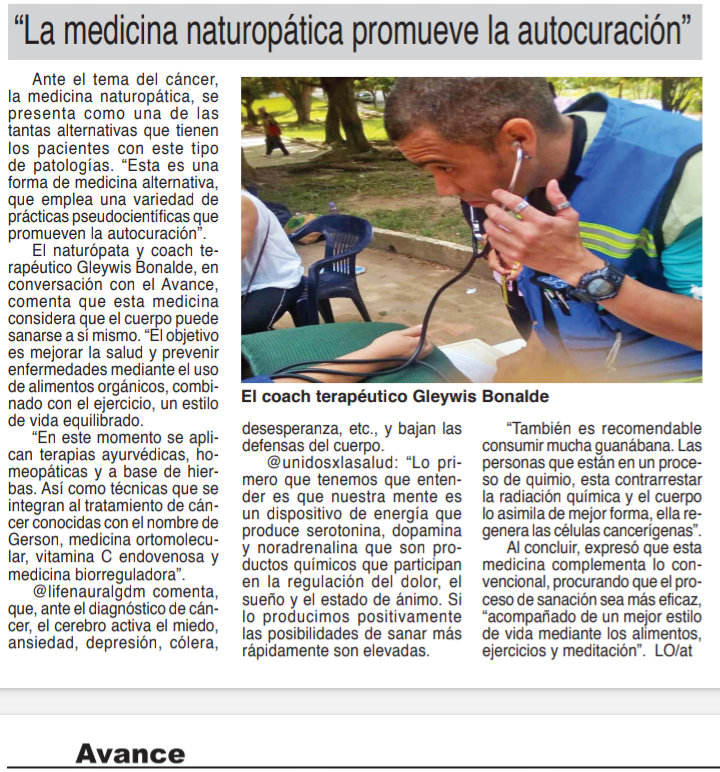 lifenaturalgdm's tweet photo. Quiero dar las gracias al Diario Avance y la Lic. Leida Oliveros por su apoyo y su gran labor por contribuir por la Salud.
Venezuela es un país grande que podemos con aporte positivos hacerla cada día mejor. Unidos X La Salud, va en camino en aportar una mejor cálidad de vida. https://t.co/Sipc6jTaVt