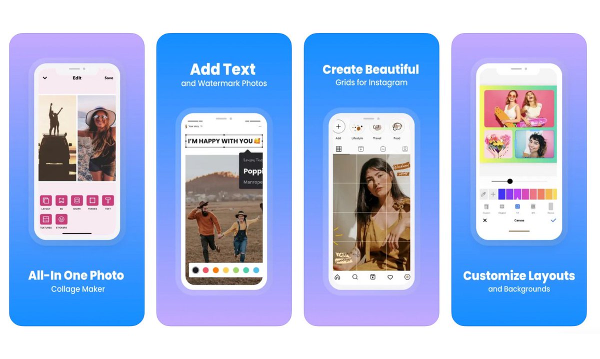 ai_picks's tweet image. 📸 Want to create stunning photo collages on your iPhone? Look no further! Check out GridMatic - the AI Picture Collage Maker App on aitoppicks.com. 🎉🔥 Say goodbye to boring albums and hello to beautiful collages! 🌟 #photoapp #collagemaker #GridMatic @AndrewLeeRea