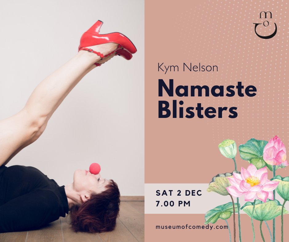 Next month <a href="/KymNelson/">@KymNelson</a>, a former yoga teacher-turned-comedian, confesses all about the yoga industry and reveals some larger-than-life characters based on yogis she's met in the industry! Guaranteed, you'll never look at yoga in the same way again!

🧘‍♀️ loom.ly/rDiG8-A 🧘‍♀️