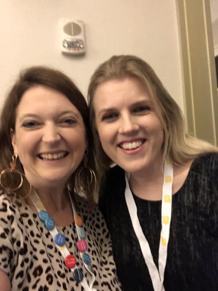 When you finally get to meet your AMLE Twitter friend IRL after a year online #amle50 <a href="/MsEngleTeach/">Kristen Engle</a>