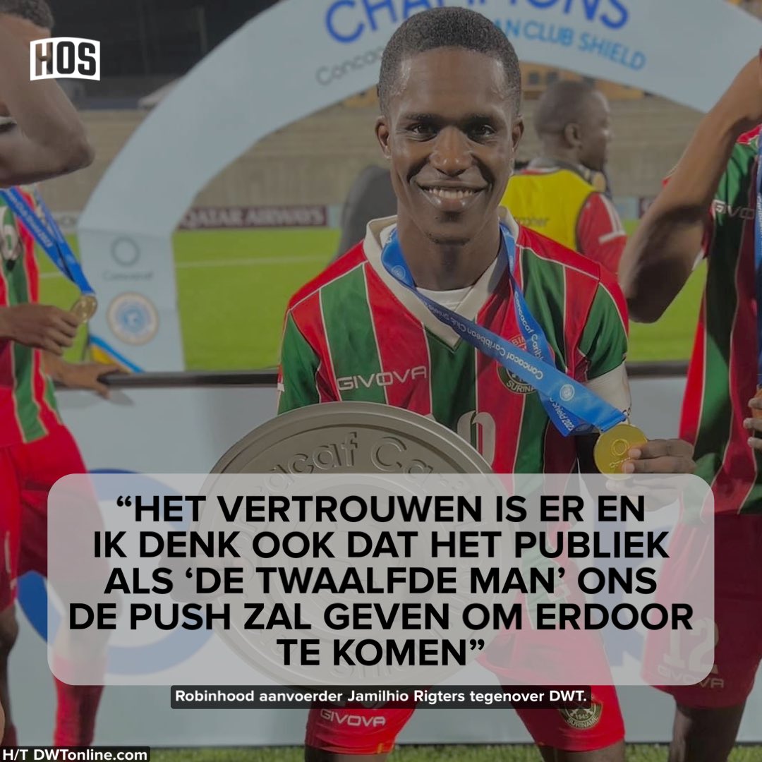 Highlightsofsu's tweet photo. 🔴🟢

Jamilhio Rigters Robinhood aanvoerder kijkt positief naar de wedstrijd vs Moca FC en heeft volle vertrouwen in z’n team

De return wedstrijd wordt gespeeld in het Essed stadion op Donderdag 2 Nov. https://t.co/Fp2JYOjDAA