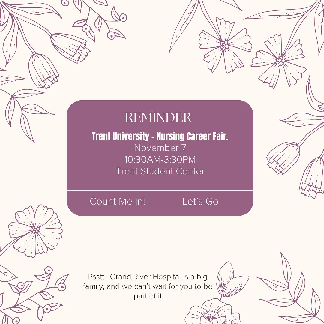 Grand River Hospital (@grhospitalkw) on Twitter photo *wink* *wink*
#TrentUniveristy #DiscoverYourTrent #Event *wink* *wink*
#TrentUniveristy #DiscoverYourTrent #Event