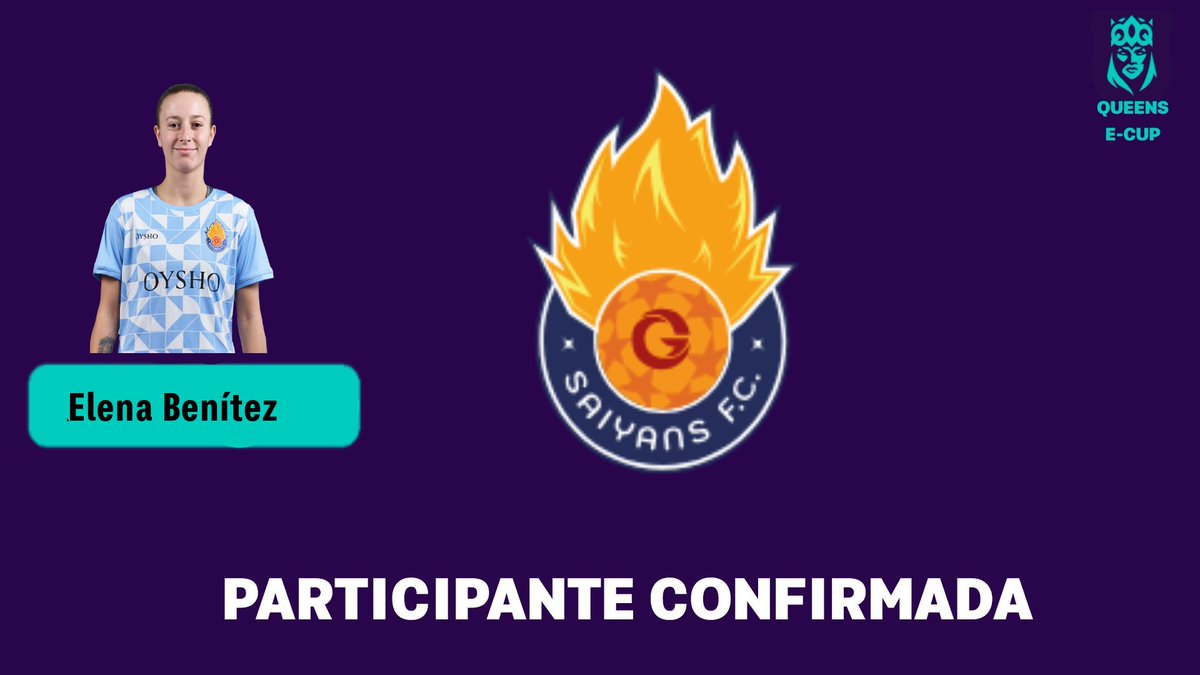QueensLeagueMod's tweet photo. 9ª PARTICIPANTE
@Elenaa_Benitez - Saiyans FC
¡Bienvenida a la copa del fútbol femenino, Elena!
#QueenseCup https://t.co/PVQY3BSTWL