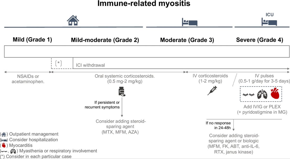 Treatment of Myositis Associated With Immune Checkpoint Inhibitors 

link-springer-com.sire.ub.edu/article/10.100…