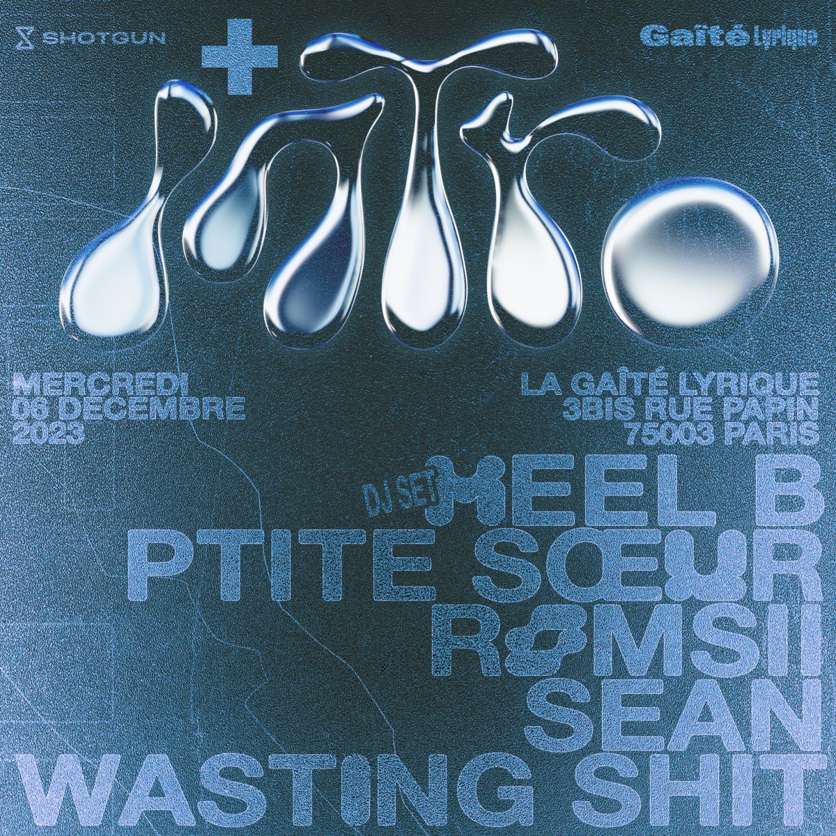 Après quelques mois, INTRO fait son grand retour avec une toute nouvelle date parisienne à la Gaité Lyrique le mercredi 6 décembre prochain.

Avec Meel B, Sean, wasting shit, Romsii &amp; Ptite Soeur !

🎫 : linktr.ee/1tro