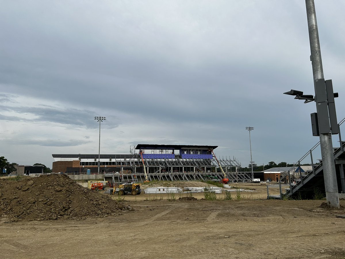 LindseyHornerDU's tweet image. Feels like a dream come true to be hosting the MVC Championship in a stadium that once was an idea, then mounds of dirt. 
Isn’t she pretty?!